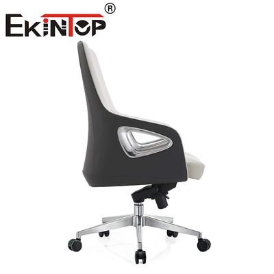 Mid Back Swivel Executive Office Leather Chair For Office Furniture Leather Club Chairs