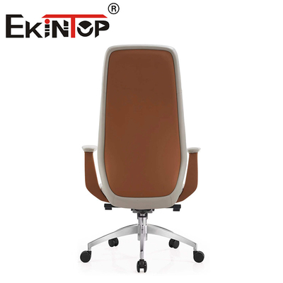 Adjustable Office Swivel Chair Leather Metal Iron Modern  Leather Club Chairs