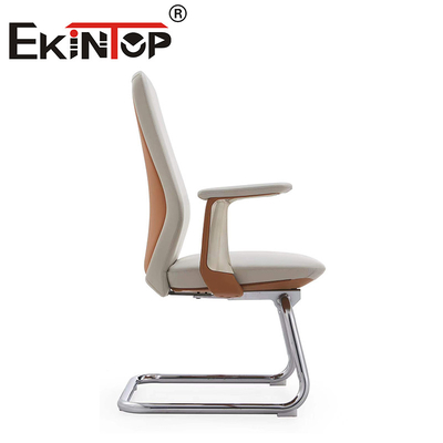 Custom Office Furniture Ergonomic Office Computer Chair PU Armrest Leather Club Chairs