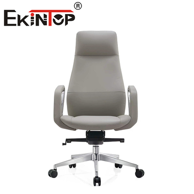 Furniture Ergonomic Style Genuine Office Chair Leather Club Chairs