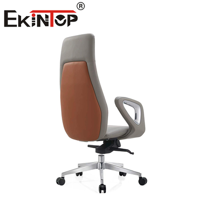 Furniture Ergonomic Style Genuine Office Chair Leather Club Chairs