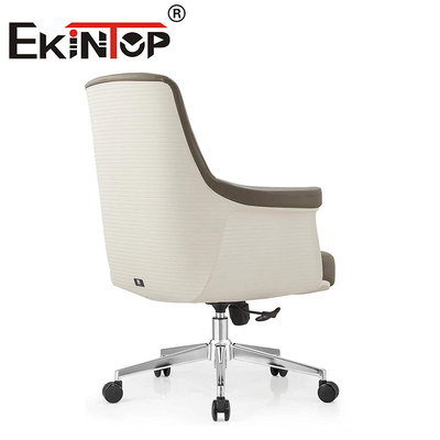Ergonomic Mid Back Computer PU Leather Executive Chair Vegan Leather Chair