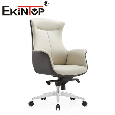 Office Recliner Chair Leather Modern Executive Adjustable Cowhide Office Chair