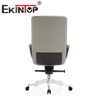 Real Leather Revolving Office Staff Executive Chair Cowhide Office Chair