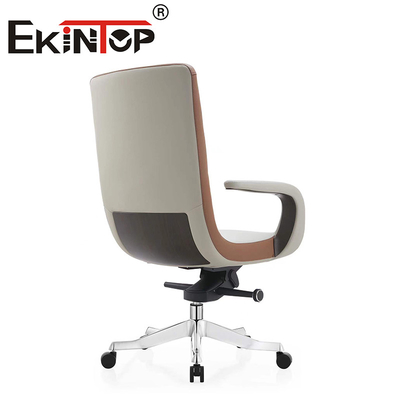 Comfortable Back Support Computer Leather Swivel Cowhide Office Chair