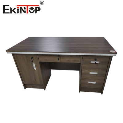 Ekintop Cheap Price Principal Desk Office Table Antique Simple Office Desk Black