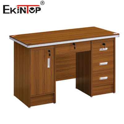Ekintop Cheap Price Principal Desk Office Table Antique Simple Office Desk Black