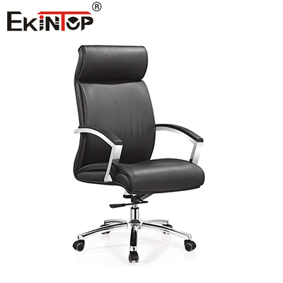 Refined Black Leather Dining Chair Linkage Armrest For Elevated Dining Experiences