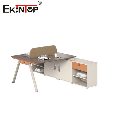 Modern Minimalist Style Staff Office Workstation with Side Cabinet
