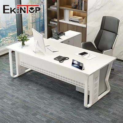 Minimalist Style White Office Desk Furniture Designer Desk Ergonomic