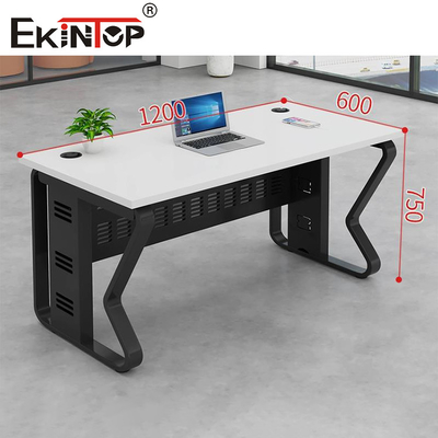 Industrial Style Office Desk Customizable Solid Oak Desk With Cabinet