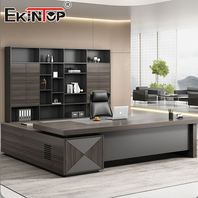 Customizable Classic Solid Wood Executive Office Desk Large Desk With Drawers