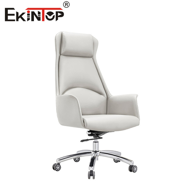 White PU Leather Chair Modern Style Commercial Office Chairs