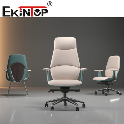 Factory Computer Chair Office Furniture High Back PU Leather Manager Sturdy Office Chair